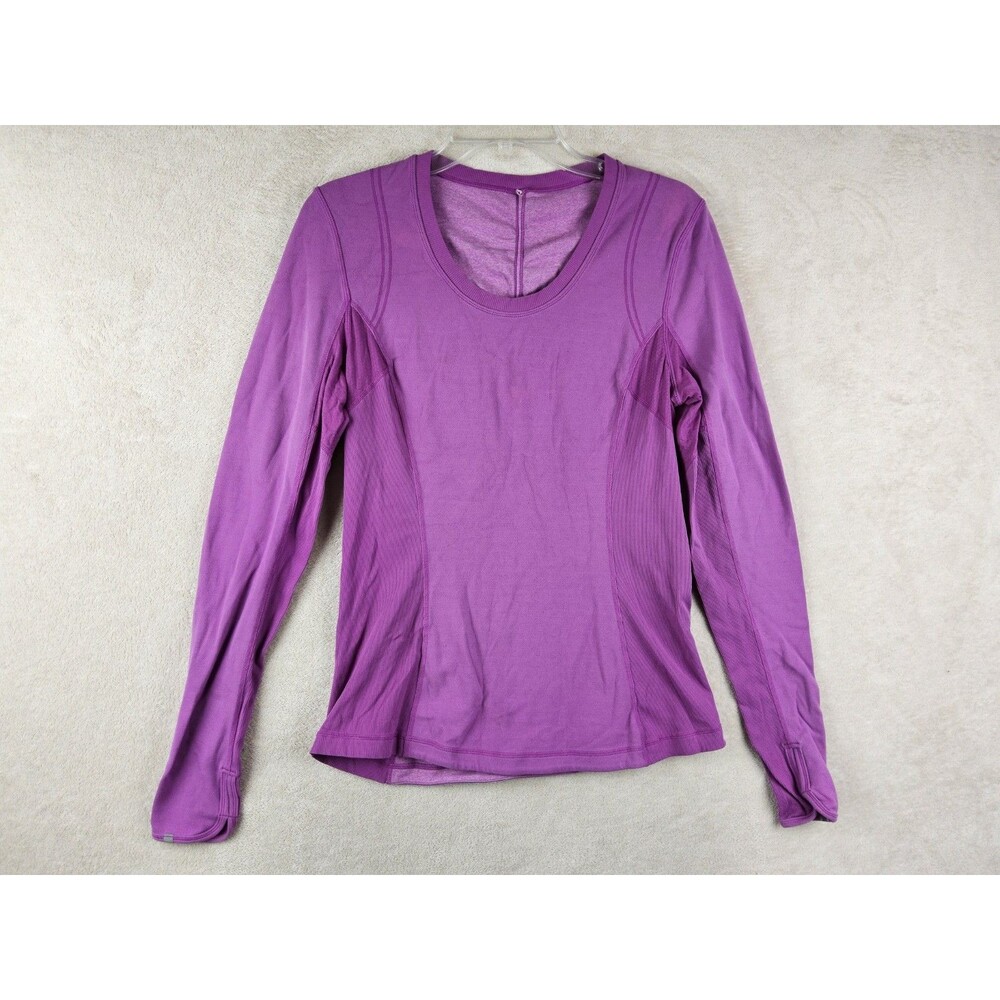 Lululemon Women’s Reversible Long Sleeve Athletic Top Purple Size 10